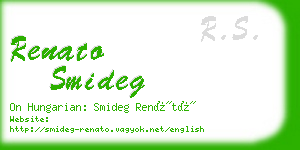 renato smideg business card